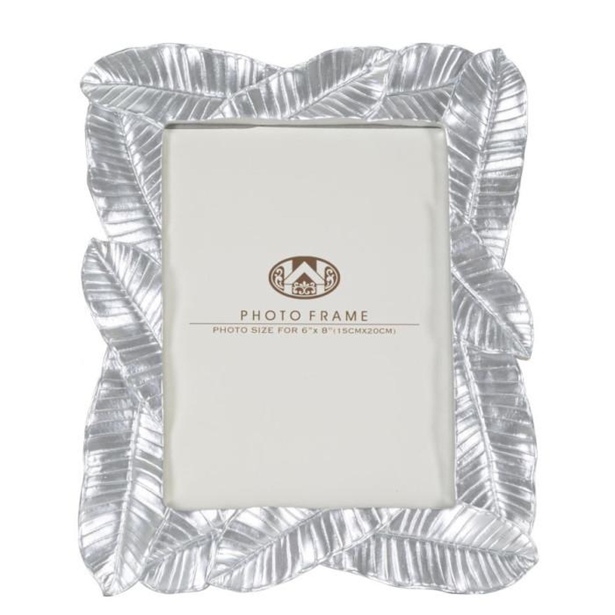 Voir la diapositive 2 : Paris Prix Cadre Photo Déco Feuilles de Laurier  Lefy  15x20cm Argent