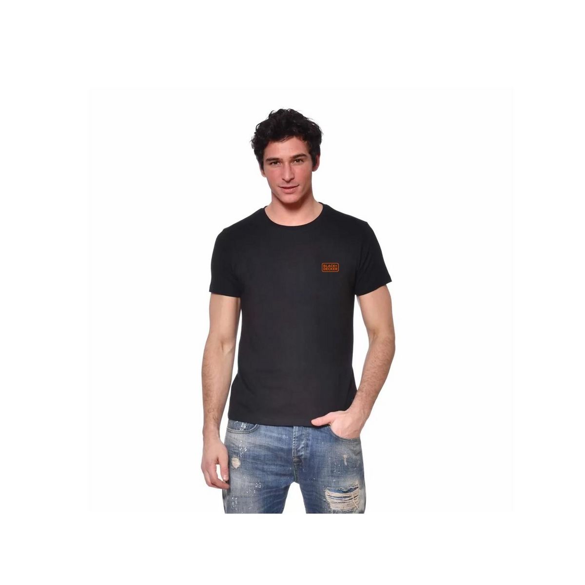 Black et Decker Lot de 2 t-shirts homme manches courtes en coton 140gr/m²