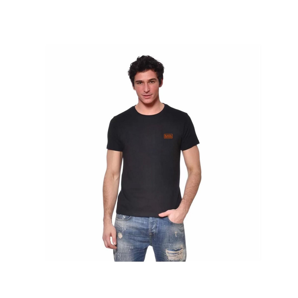 Black et Decker Lot de 2 t-shirts homme manches courtes en coton 140gr/m²