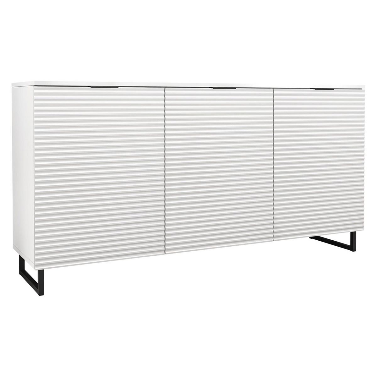 BEST MOBILIER Barbara - buffet bas - blanc - 150 cm