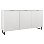 Voir la diapositive 3 : BEST MOBILIER Barbara - buffet bas - blanc - 150 cm