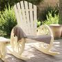 Voir la diapositive 1 : VIDAXL Chaise a bascule Adirondack bois de sapin massif