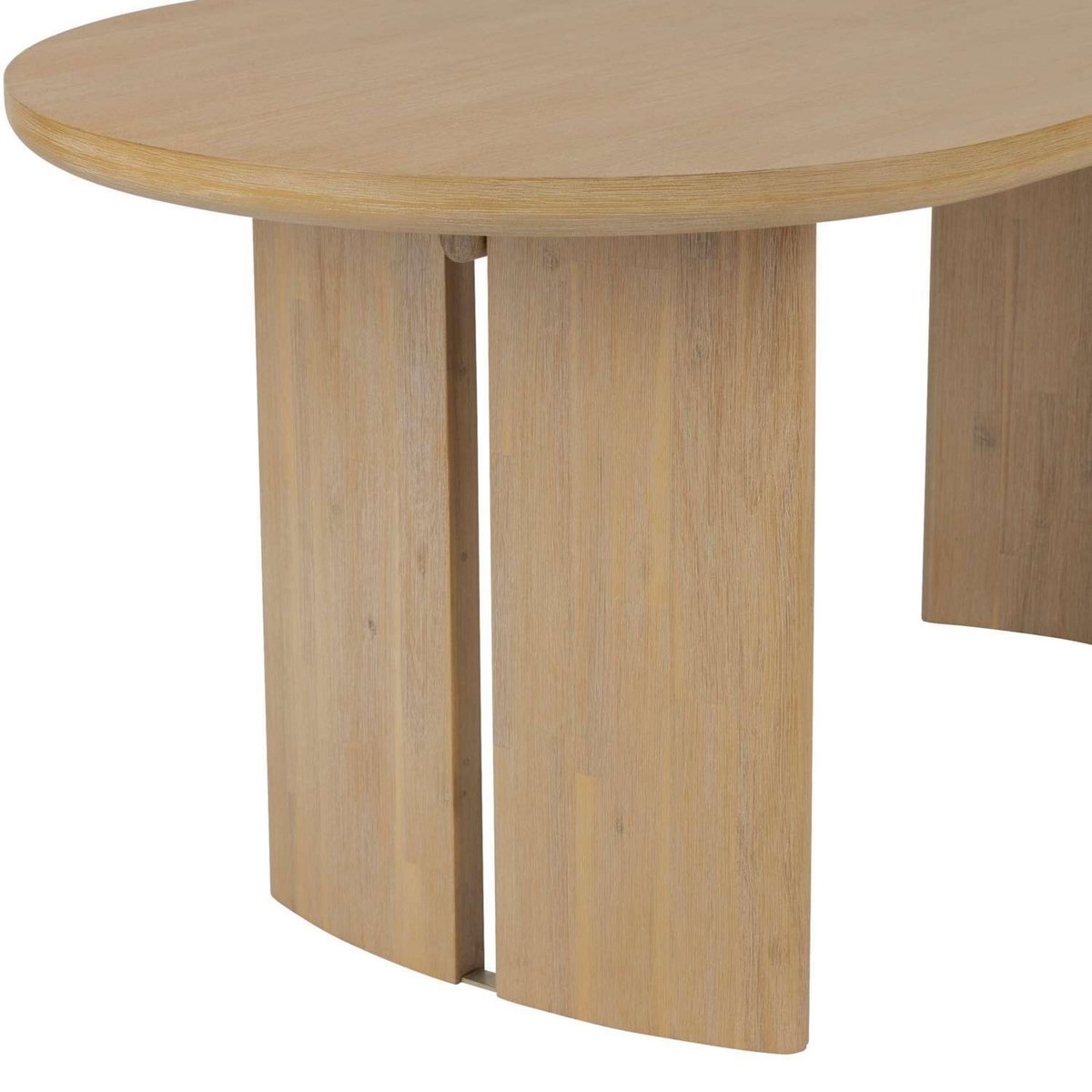 ATMOSPHERA Table à manger en bois pour 6 personnes LOUSADA - Beige