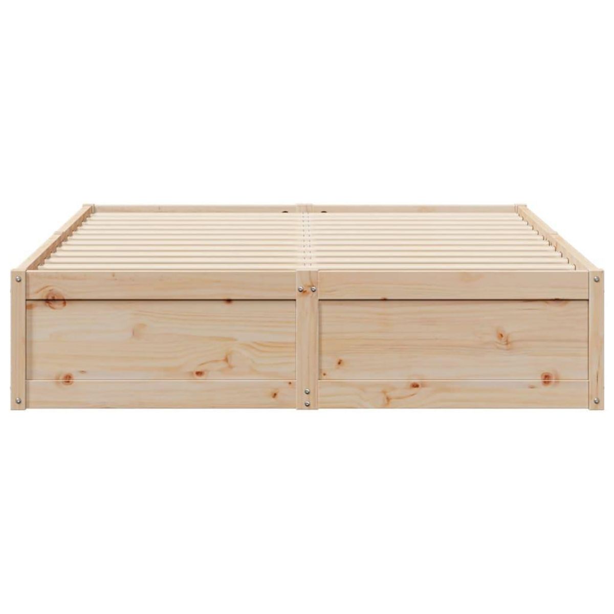VIDAXL Cadre de lit sans matelas 140x190 cm bois de pin massif