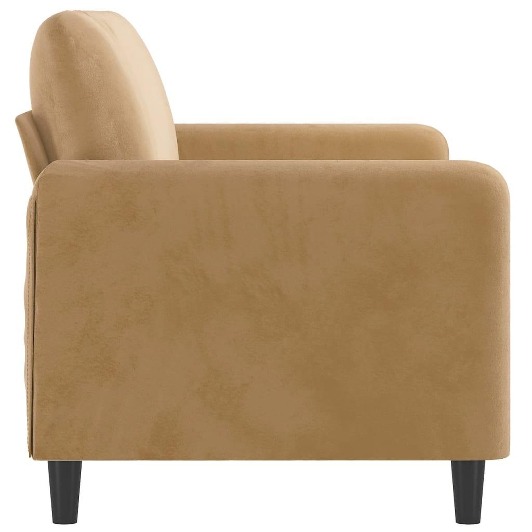 Voir la diapositive 4 : VIDAXL Canape a 2 places Marron 140 cm Velours