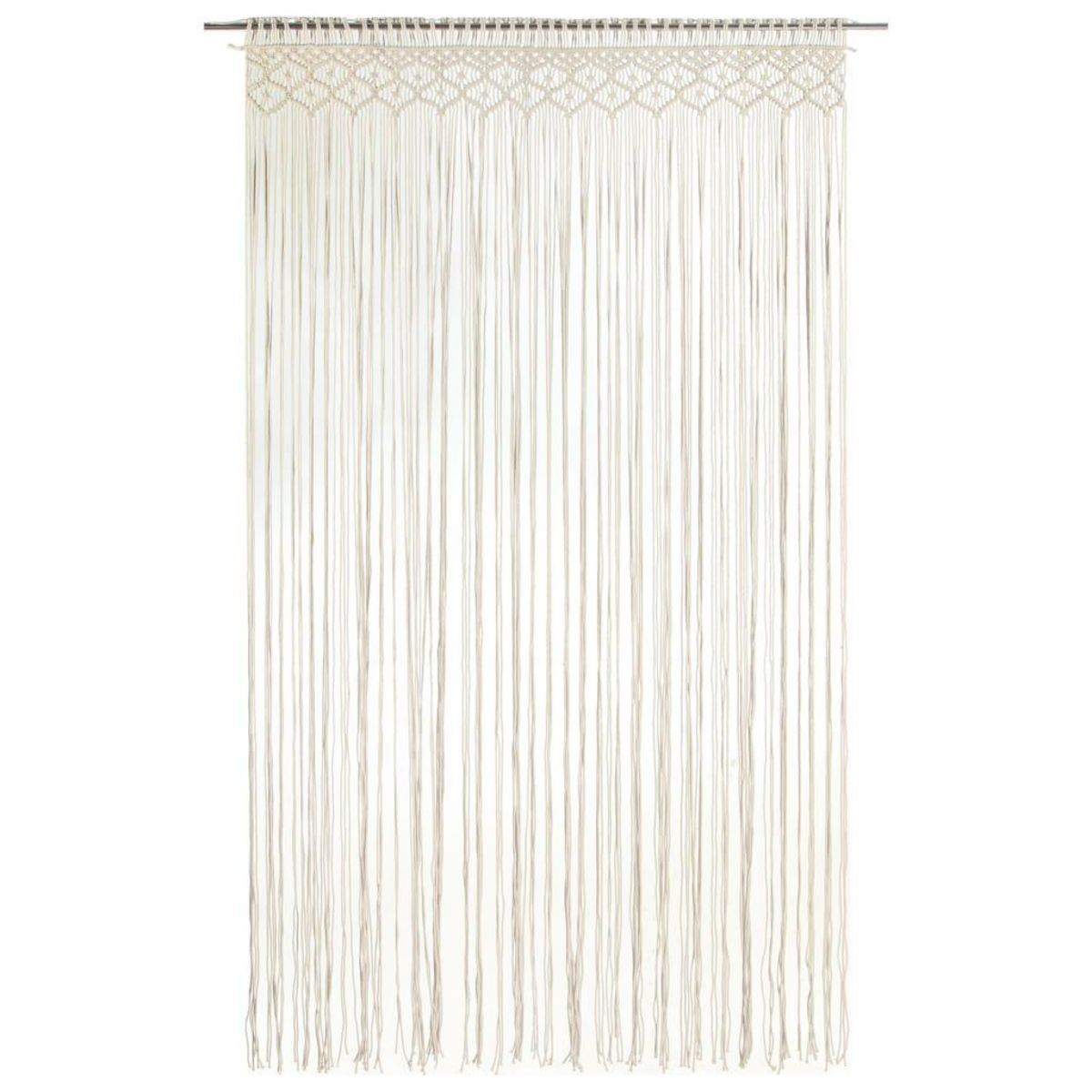VIDAXL Rideau en macrame 140x240 cm Coton