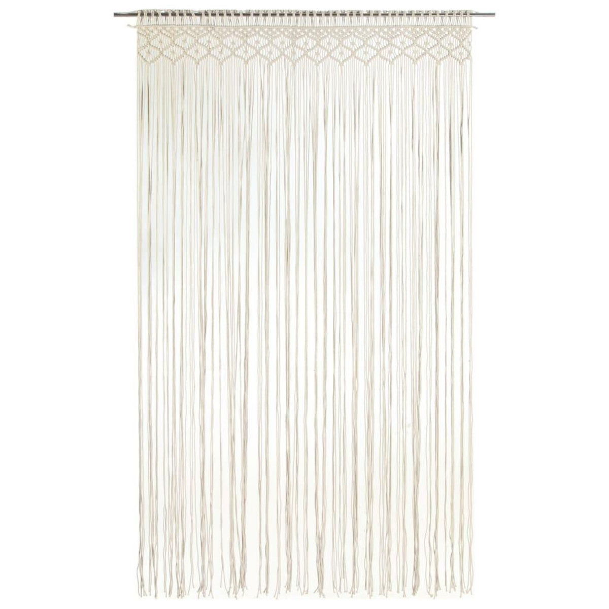 VIDAXL Rideau en macrame 140x240 cm Coton