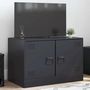 Voir la diapositive 3 : VIDAXL Meuble TV noir 67x39x44 cm acier