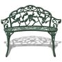 Voir la diapositive 2 : VIDAXL Banc de jardin 100 cm Aluminium coule Vert