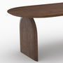 Voir la diapositive 5 : MAISON PAVANE Table ovale en bois de manguier massif 6 places-Alix