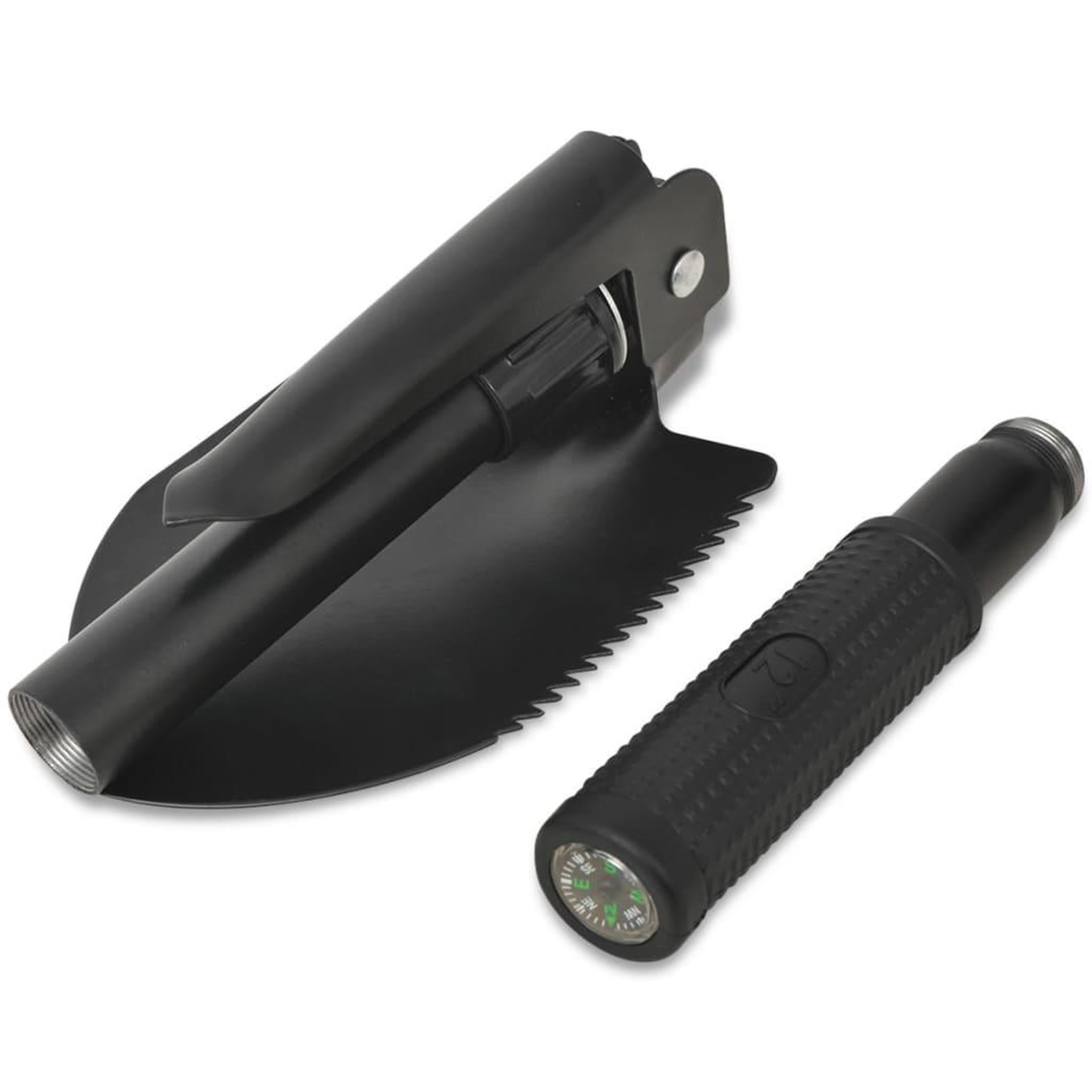 Voir la diapositive 2 : VIDAXL Pelle pliable Acier au carbone Noir