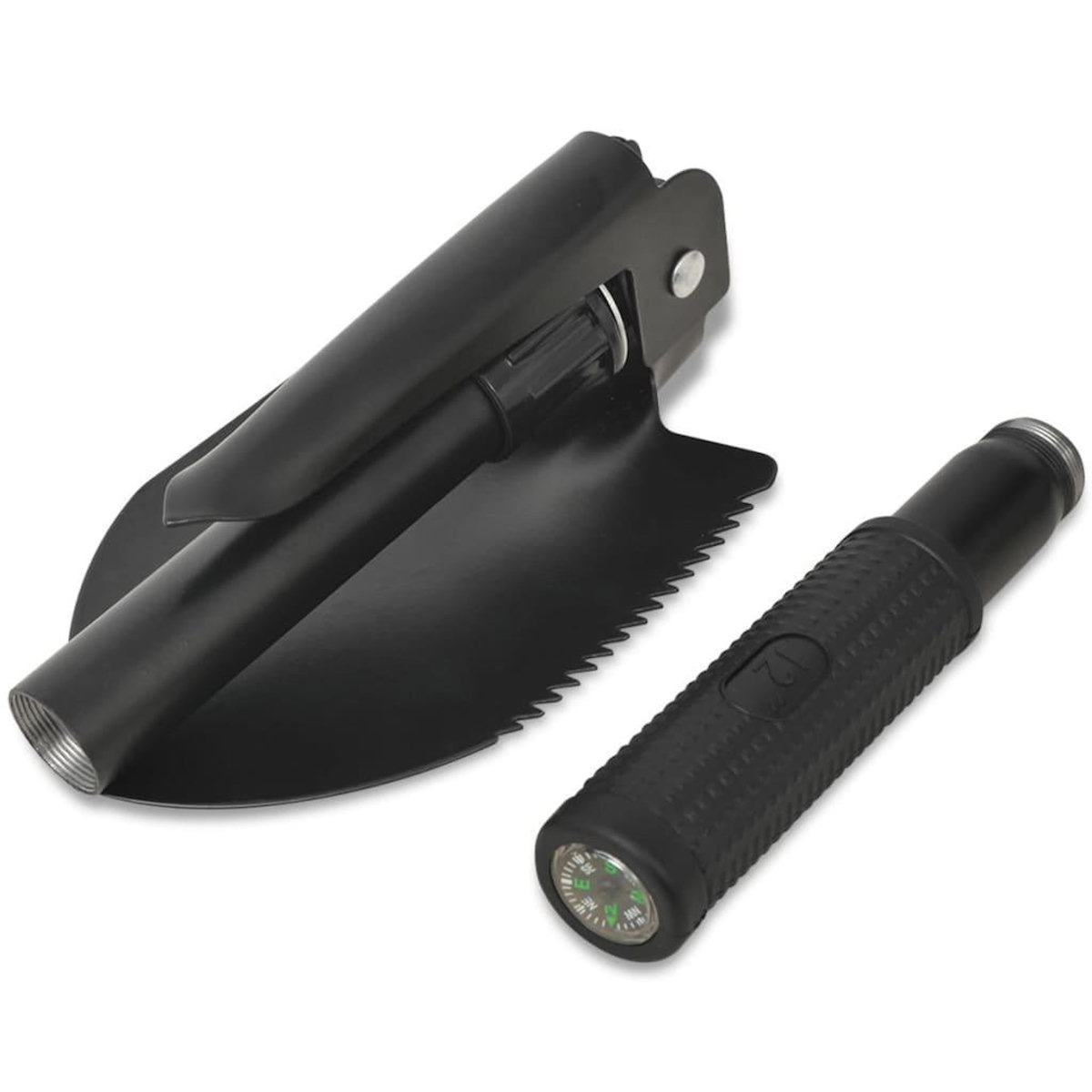 VIDAXL Pelle pliable Acier au carbone Noir