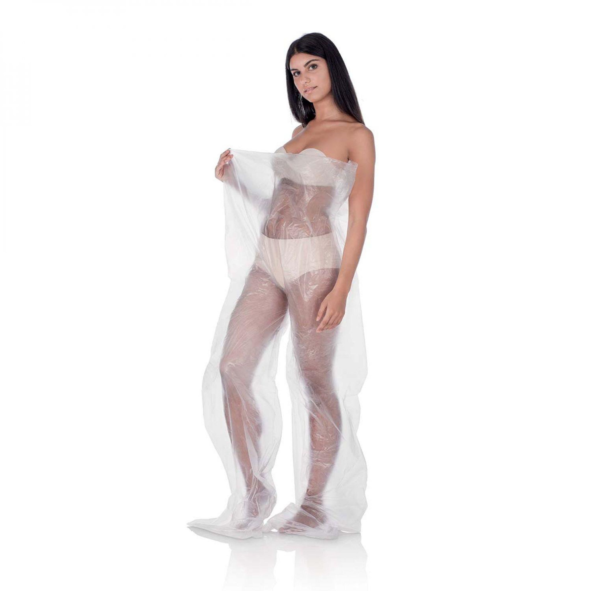 VIVEZEN Lot de 100 pantalons de pressothérapie jetables - Transparent