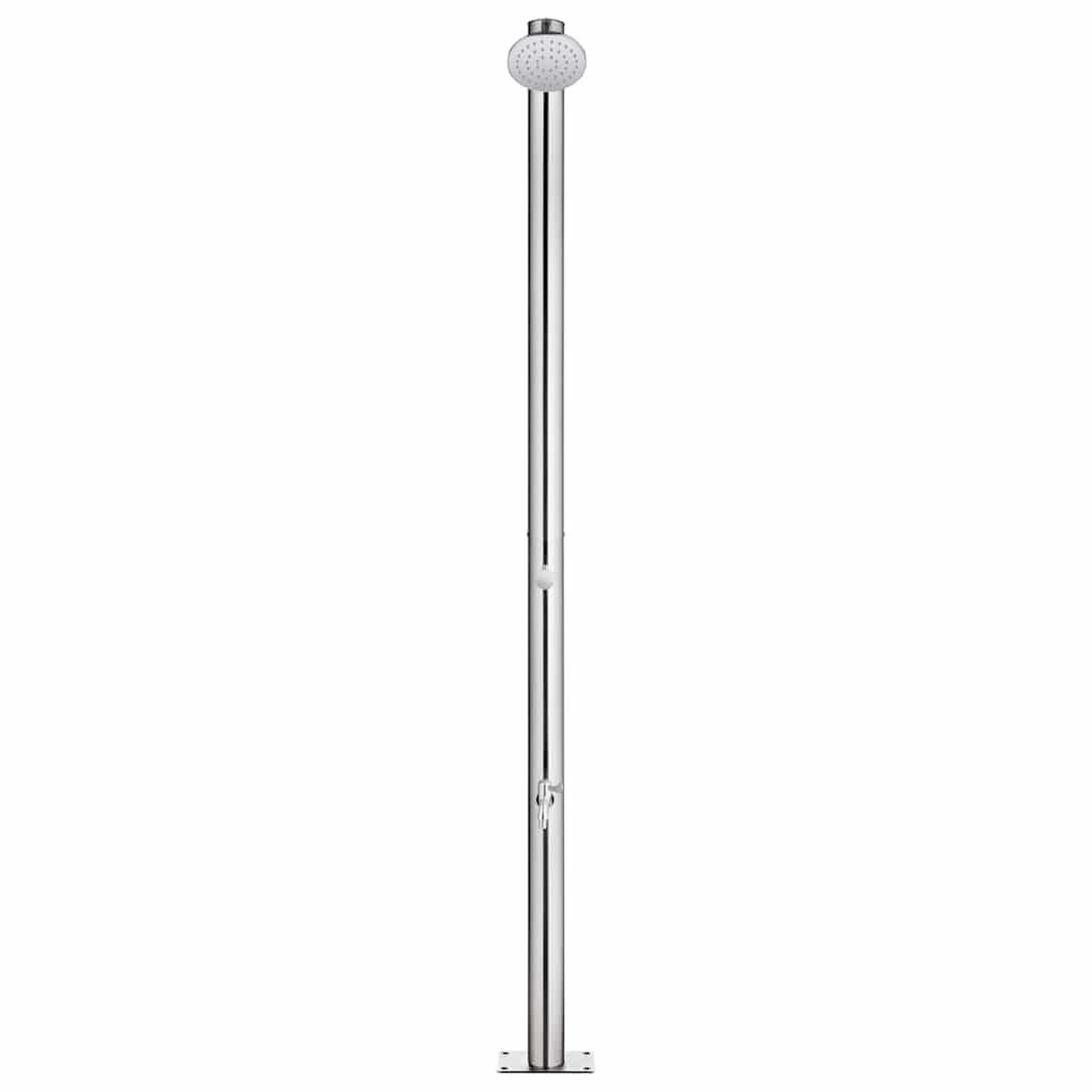 Voir la diapositive 4 : VIDAXL Douche de jardin 215 cm Acier inoxydable