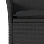 Voir la diapositive 5 : VIDAXL Ensemble a manger de jardin et coussins 7pcs noir rotin acacia
