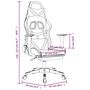Voir la diapositive 6 : VIDAXL Chaise de jeu de massage avec repose-pied Blanc&Rose Similicuir