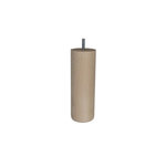 CIME Pied De Lit / Sommier Cylindrique 20Cm - Hêtre Brut Blanc/Beige