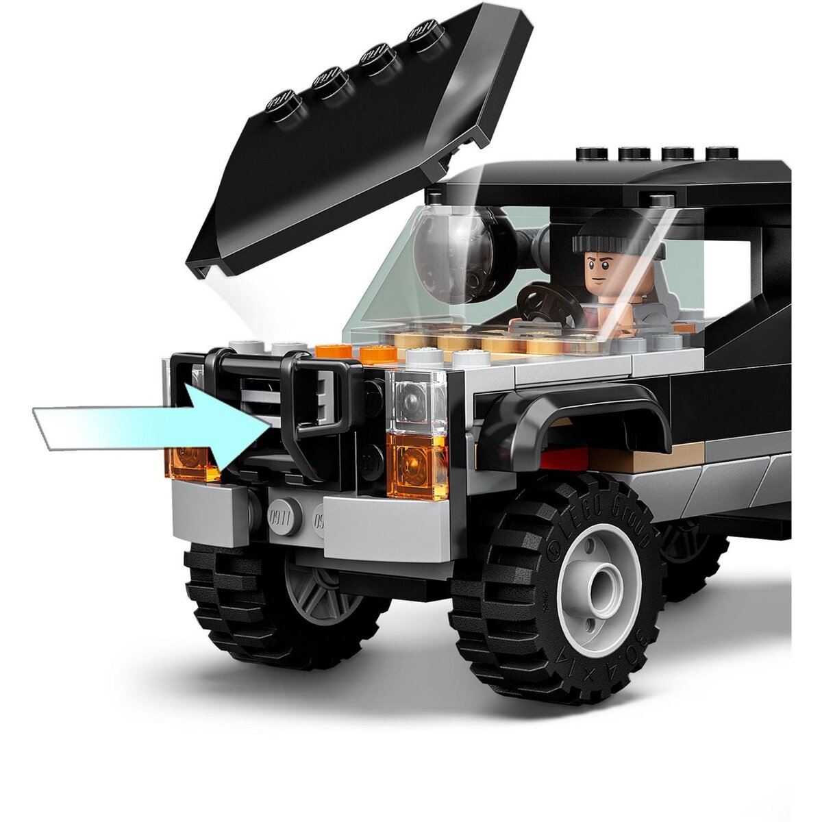 LEGO Jurassic World 76950 L&rsquo;Embuscade du Tricératops en Pick-up,  Dinosaure Jouet, et Voiture