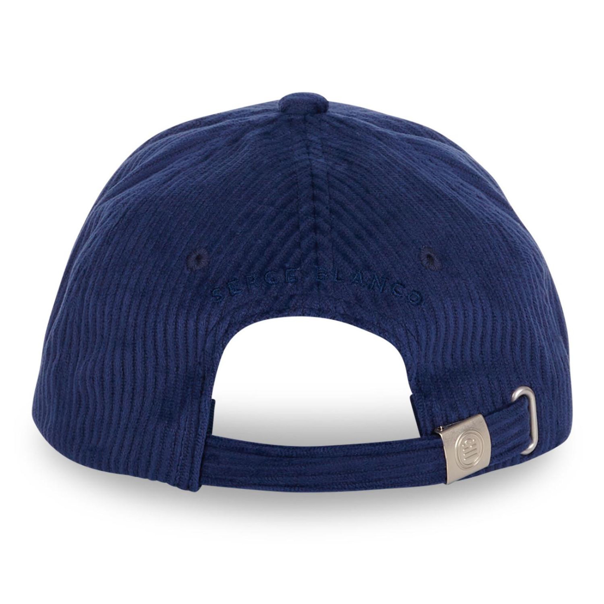 Voir la diapositive 4 : SERGE BLANCO Casquette baseball homme en velours côtelé velvet