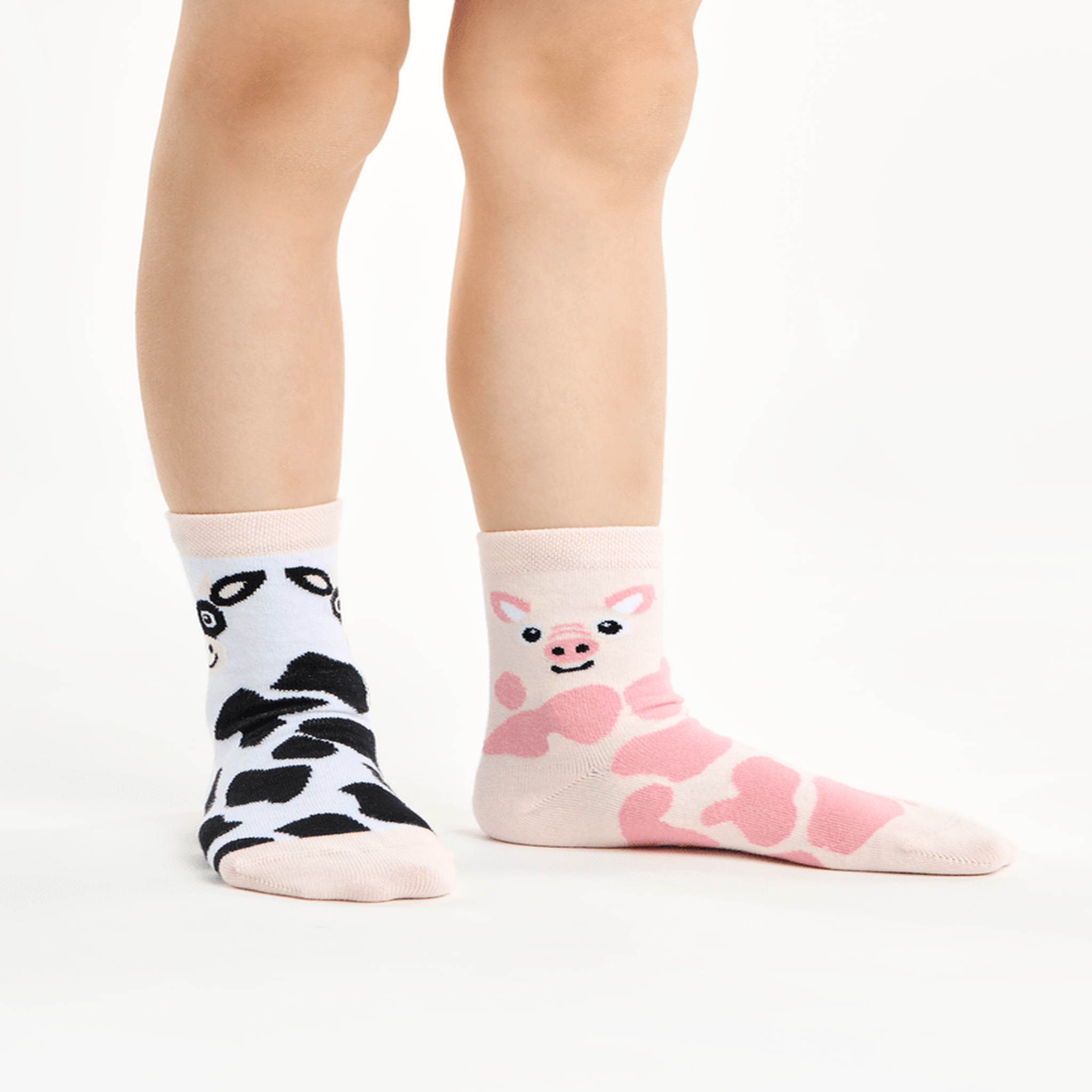 Voir la diapositive 2 : DEDOLES Chaussettes enfants vache et cochon