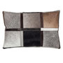 Voir la diapositive 1 : Paris Prix Coussin Déco en Cuir  Lavish  40x60cm Gris