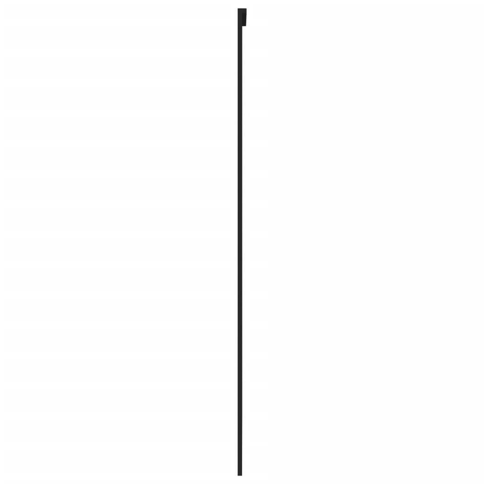 Voir la diapositive 5 : VIDAXL Porte coulissante noir 102,5x205 cm verre trempe aluminium