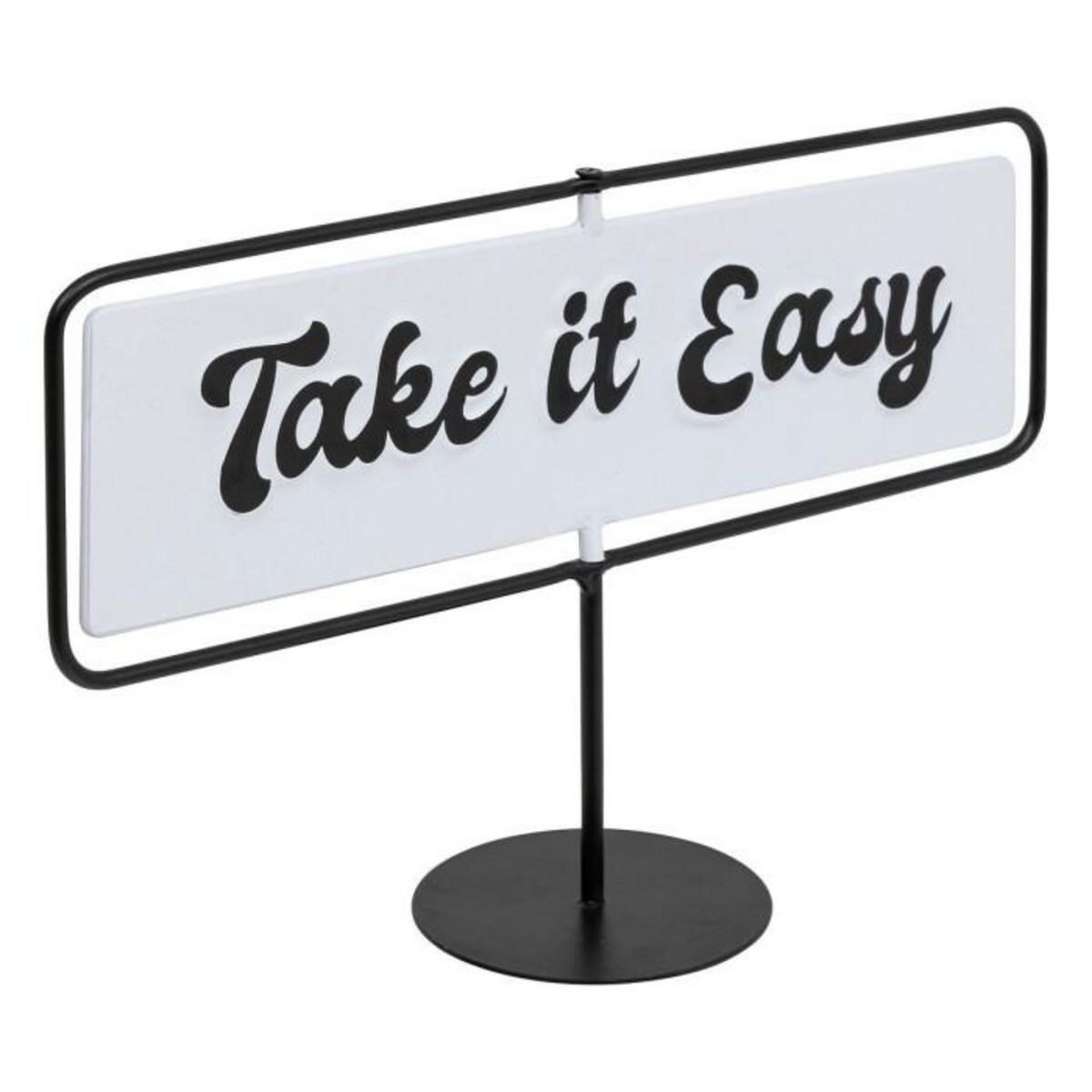 ATMOSPHERA Déco Rotative  Be Vintage  30cm Noir & Blanc