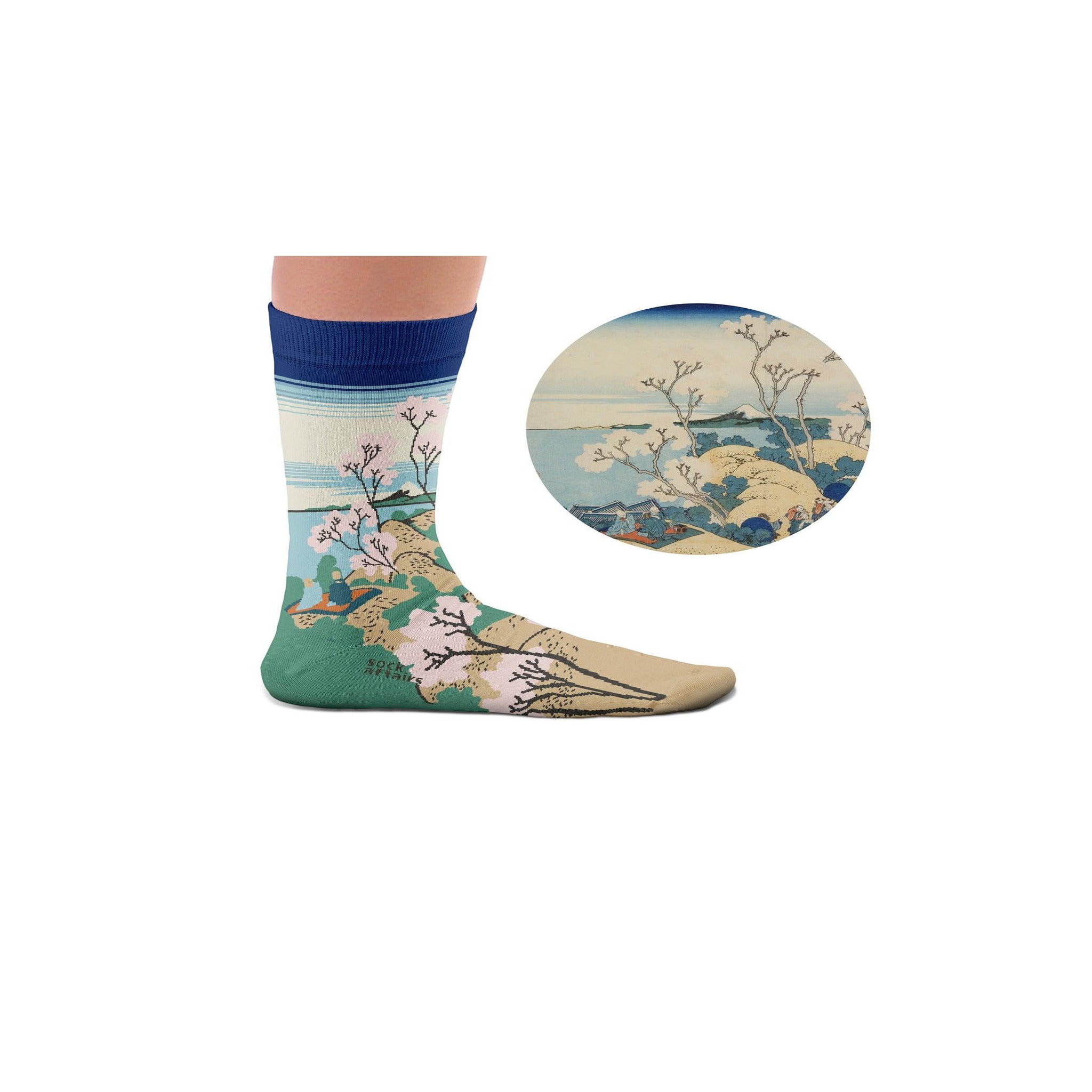 Voir la diapositive 4 : SOCK AFFAIRS Chaussettes mont fuji, hokusai