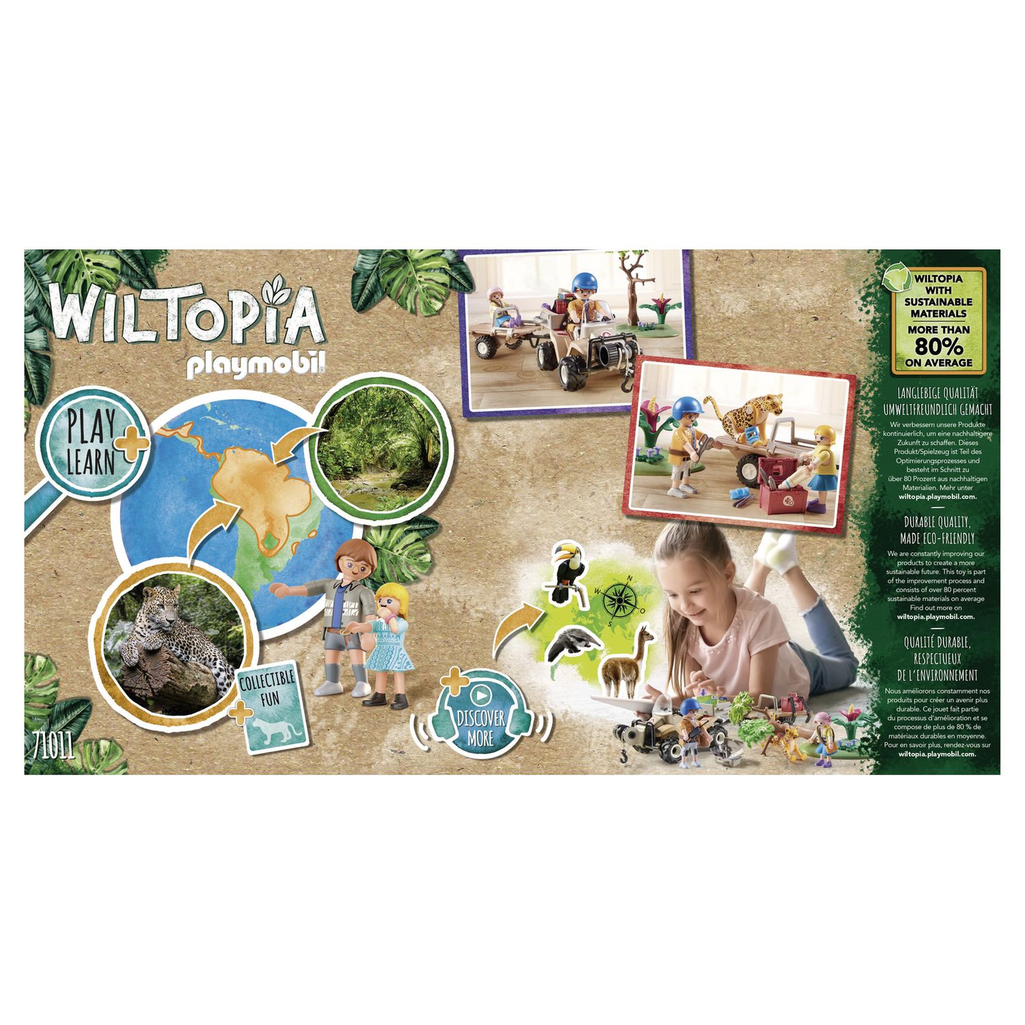 Voir la diapositive 7 : PLAYMOBIL 71011 - Quad de secours pour animaux Wiltopia
