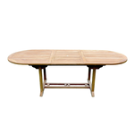 CONCEPT USINE Table de jardin extensible 10 places en teck brut KAJANG