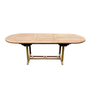Voir la diapositive 1 : CONCEPT USINE Table de jardin extensible 10 places en teck brut KAJANG