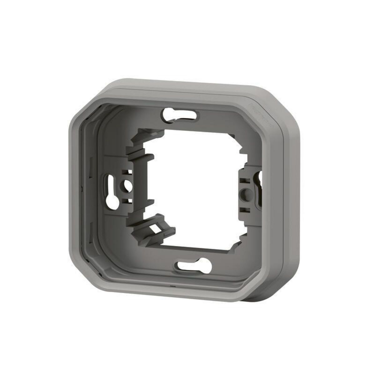 Legrand Support plaque étanche PLEXO pour montage encastré 1 poste gris (boîte de 10) LEGRAND 069681L