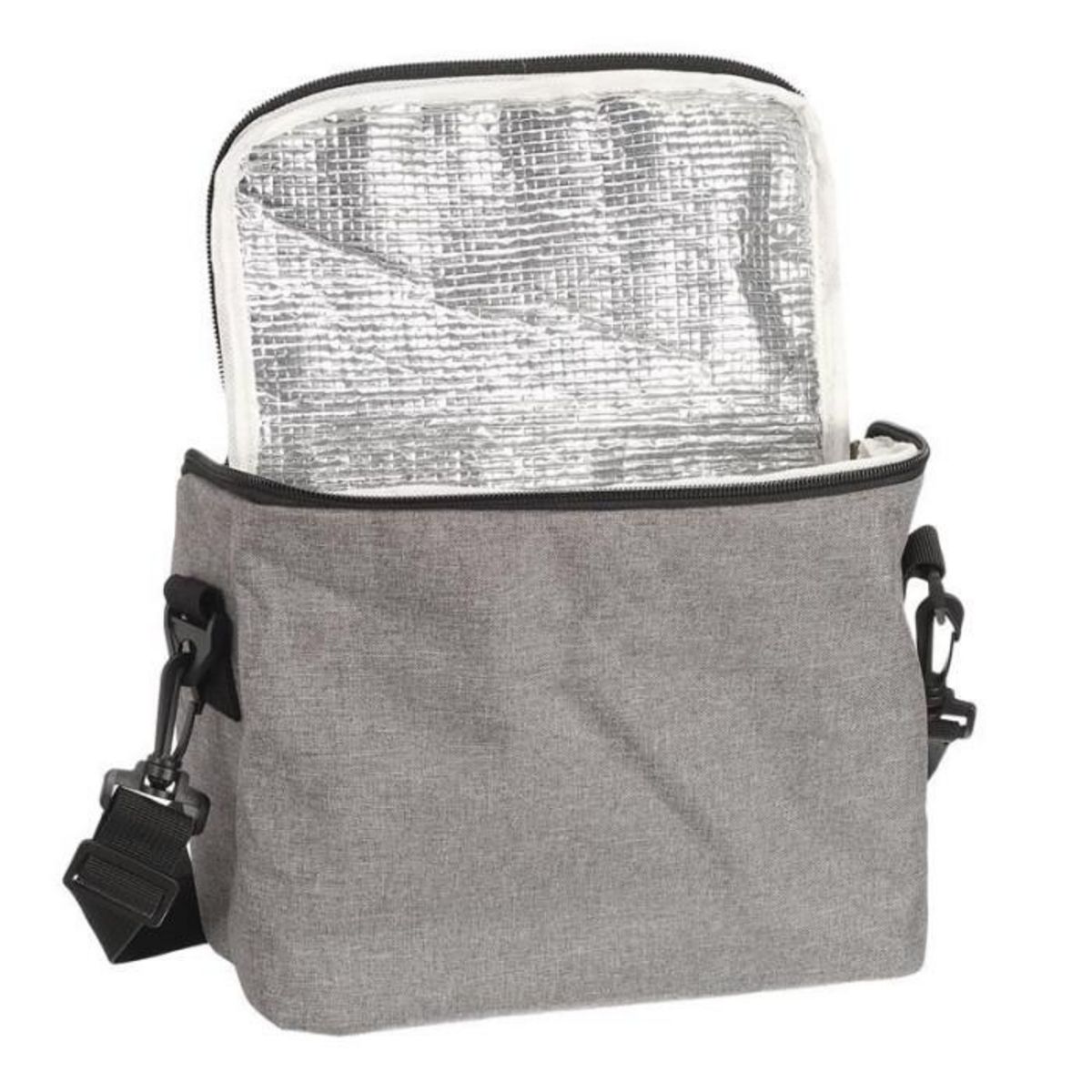 Paris Prix Sac Lunch Déco  Zippé  28cm Gris