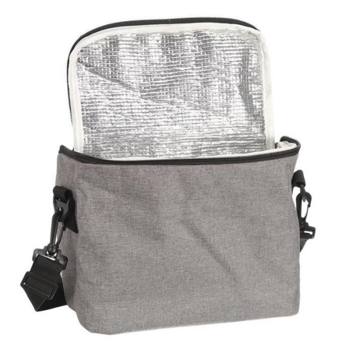 Paris Prix Sac Lunch Déco  Zippé  28cm Gris