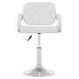 Voir la diapositive 3 : VIDAXL Chaises pivotantes a manger lot de 4 Blanc Similicuir