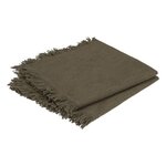 ATMOSPHERA Lot de 2 Serviettes de Table  Maha  40x40cm Vert Kaki