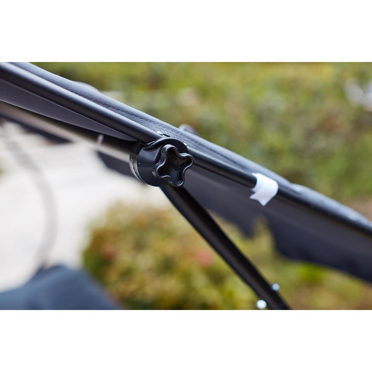 CONCEPT USINE Transat avec pare-soleil 2 personnes gris ALOHA