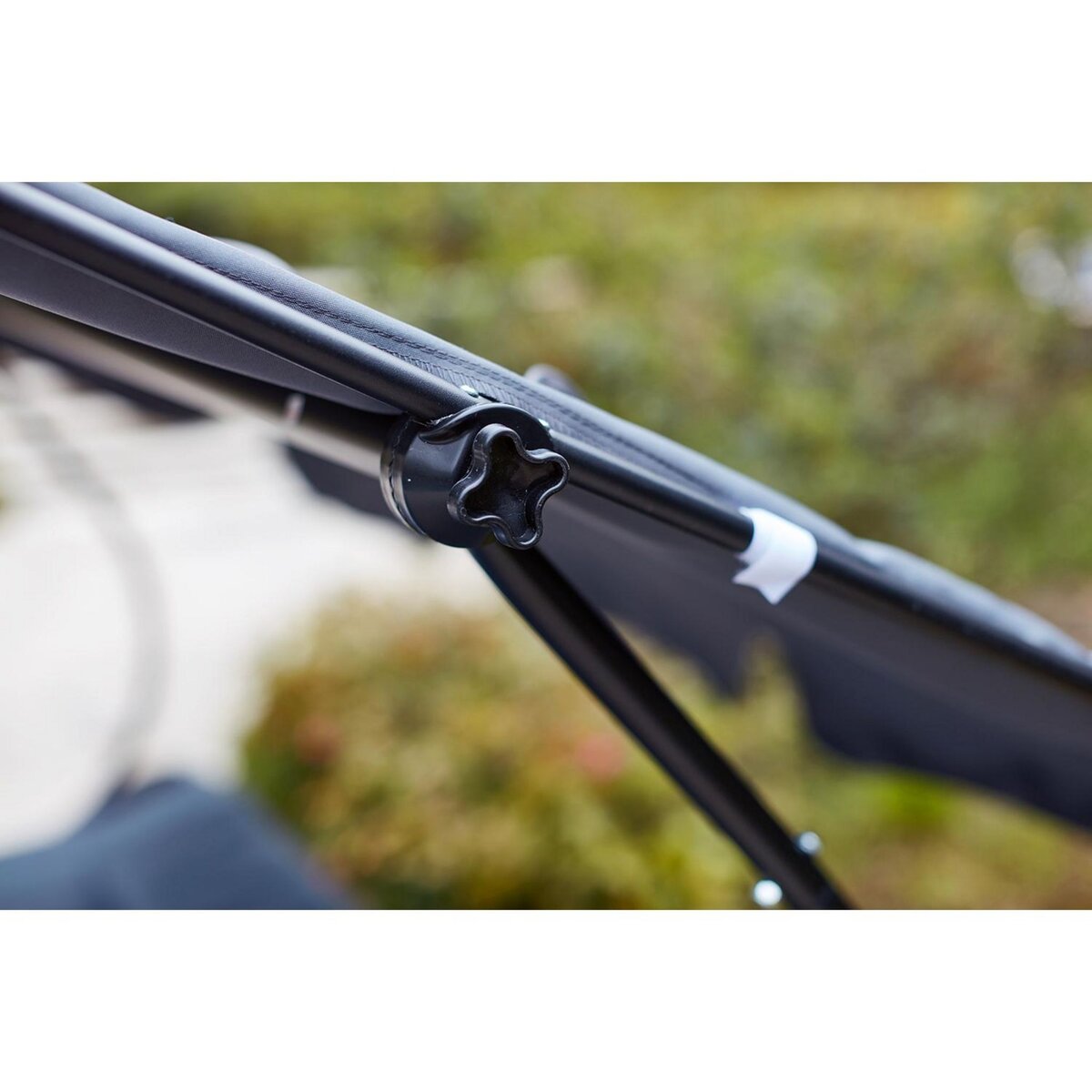 CONCEPT USINE Transat avec pare-soleil 2 personnes gris ALOHA