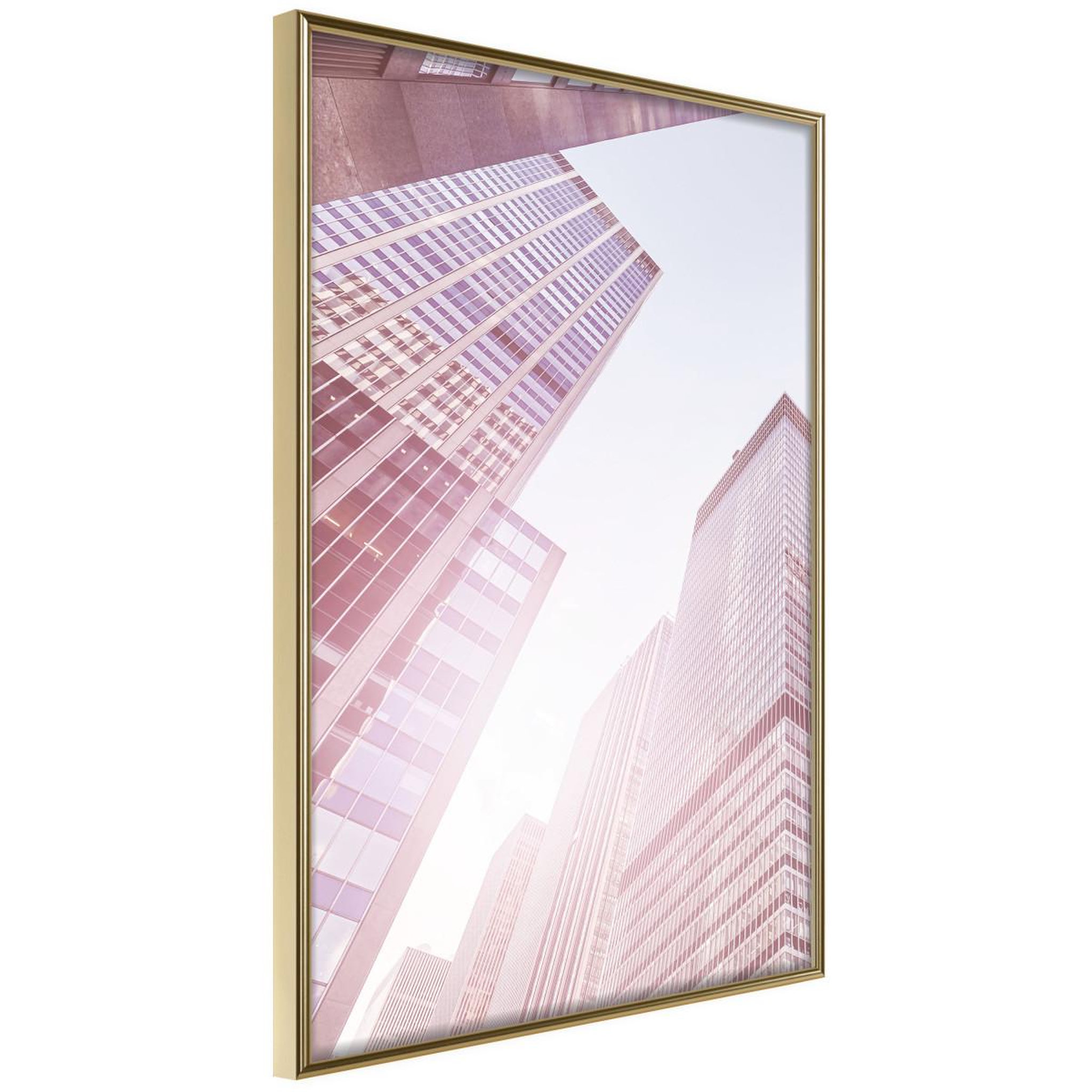 Paris Prix Affiche Murale Encadrée  Steel and Glass Pink