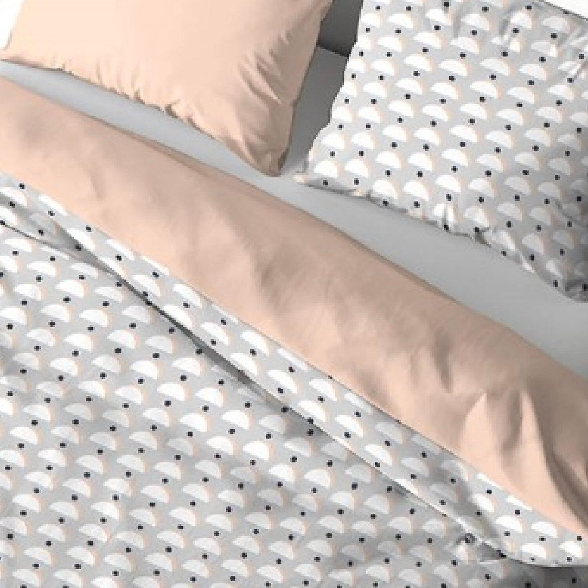 Voir la diapositive 4 : Home collection Parure housse de couette 100%polyester 72gsm lobe