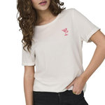 Only T Shirt  Femme Only Gitte. Coloris disponibles : Blanc