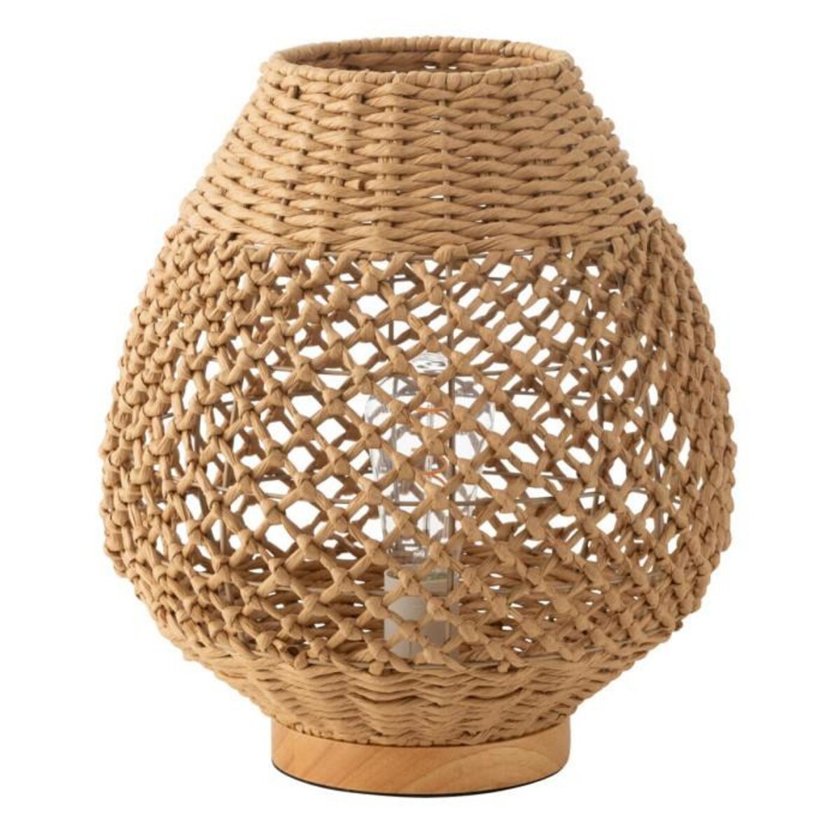 Paris Prix Lampe à Poser Torsade en Métal  Deann  35cm Naturel