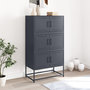 Voir la diapositive 3 : VIDAXL Buffet anthracite 68,5x38,5x123,5 cm acier