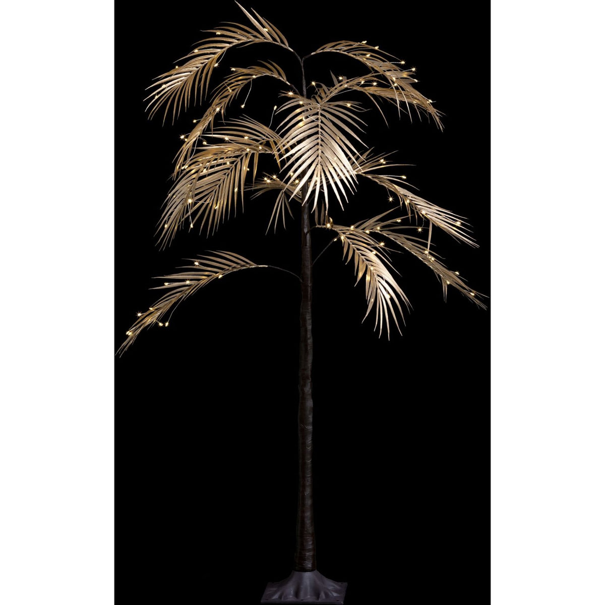 ATMOSPHERA Arbre palmier en or 120led h120cm