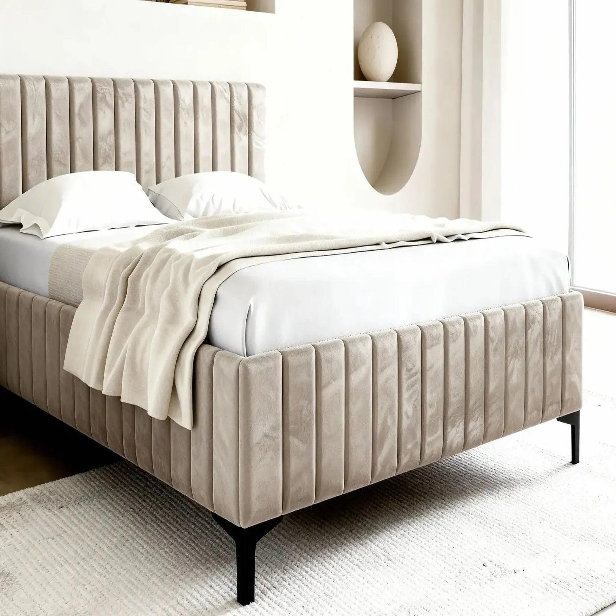 Voir la diapositive 4 : CASANOVA PARIS Eden - lit coffre tissu velours