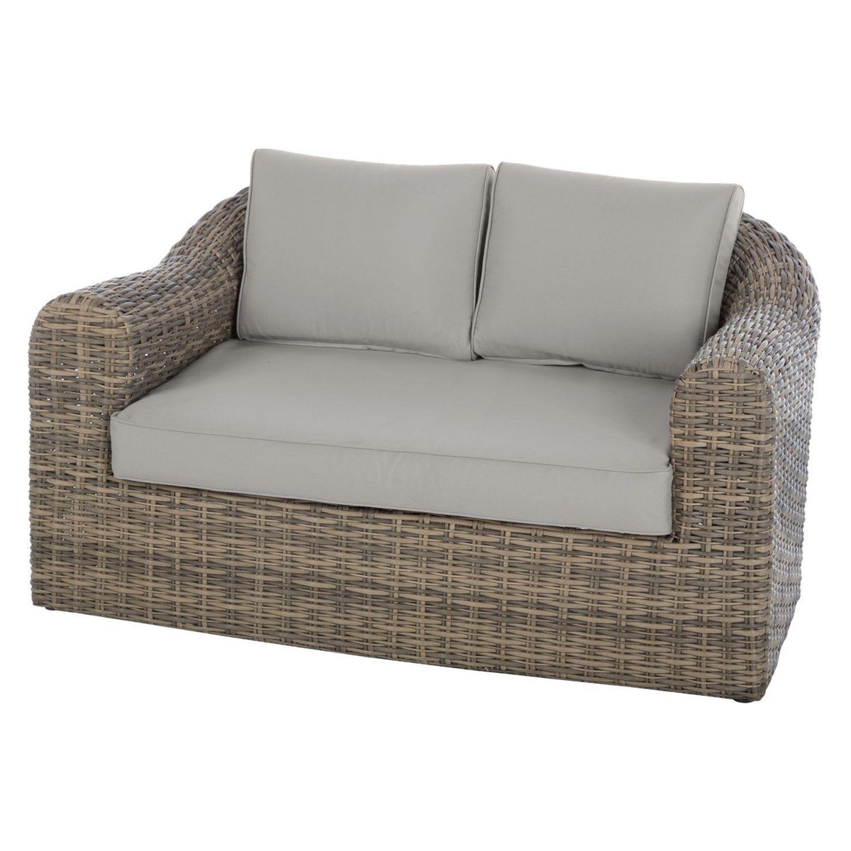 HESPERIDE Canapé de jardin en résine tressée Moorea