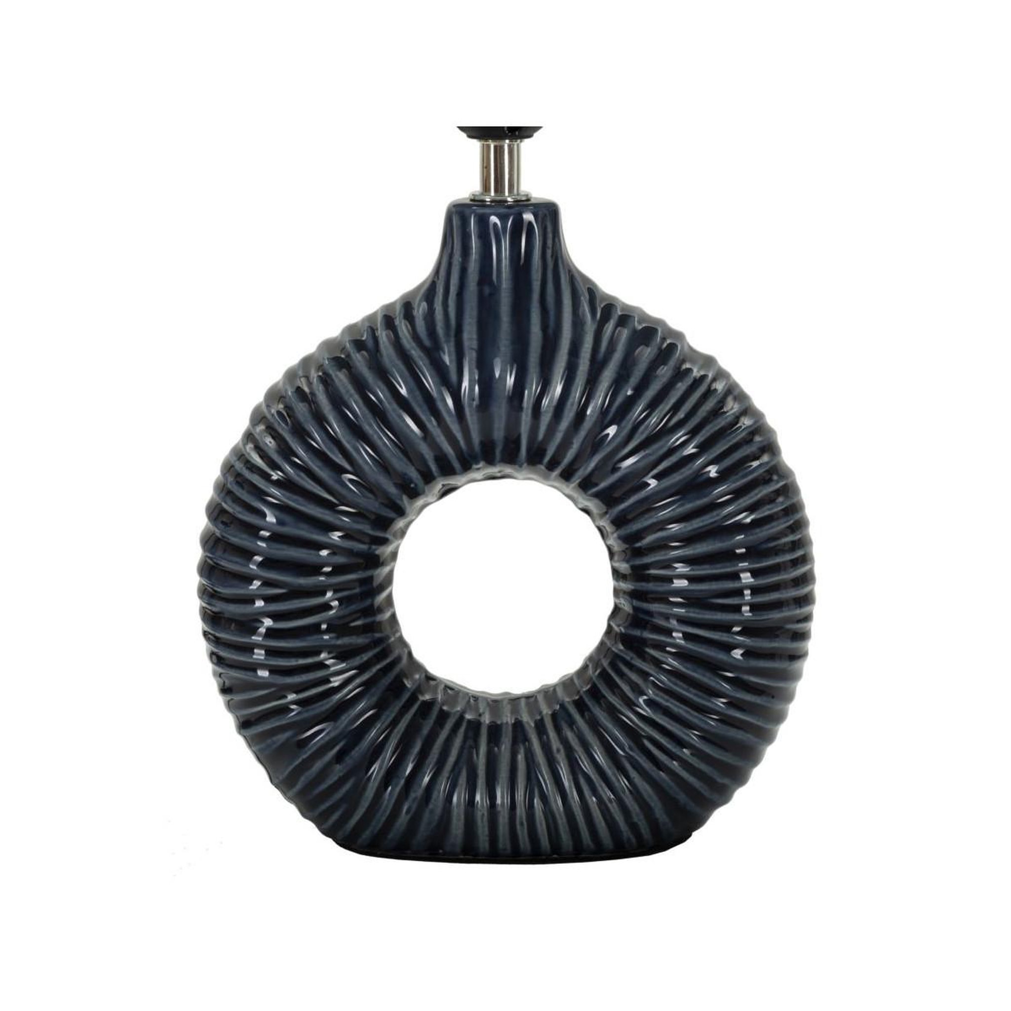 Voir la diapositive 3 : Paris Prix Lampe à poser en céramique  seta  43cm bleu