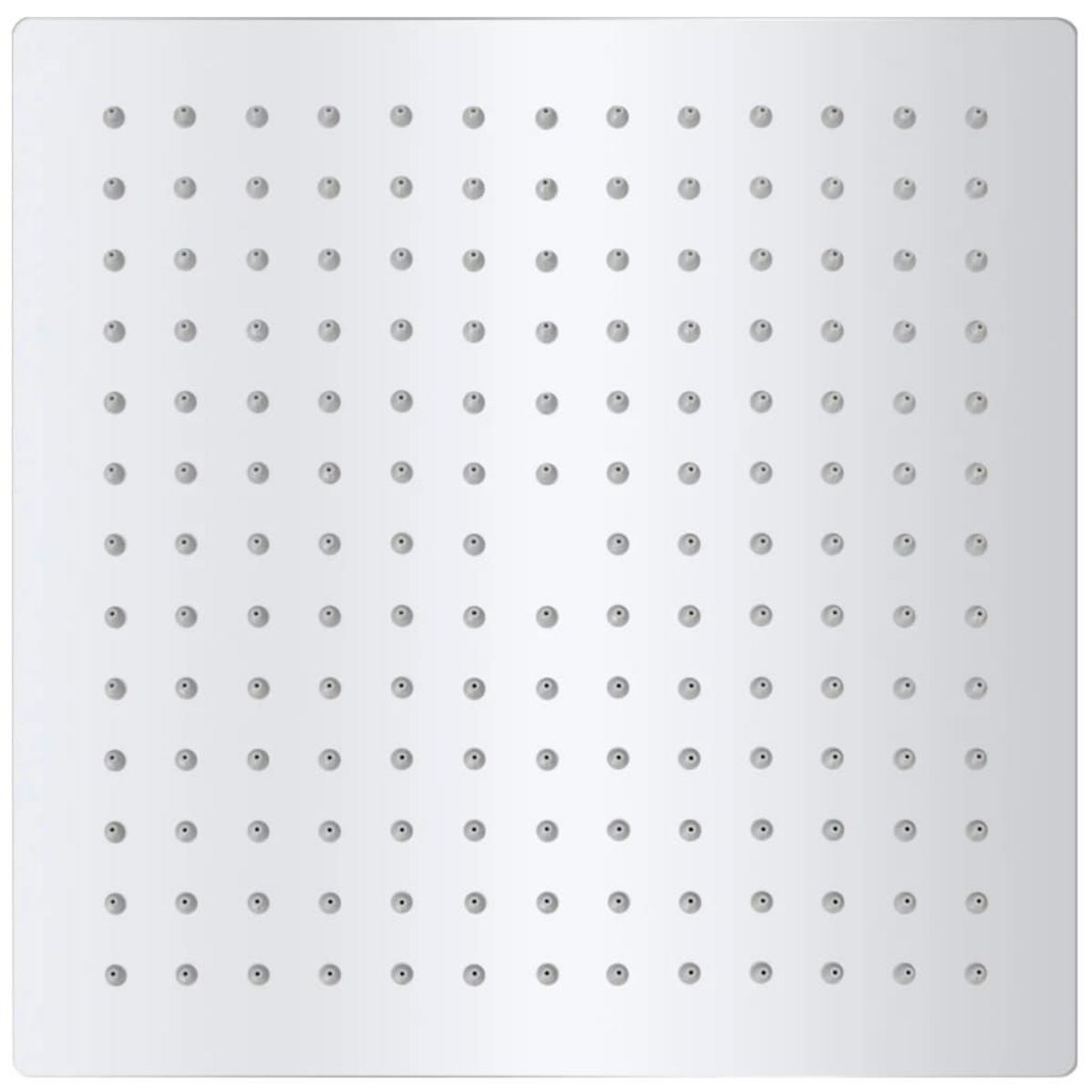 VIDAXL Tete de douche plongeante carree en acier inoxydable 25x25 cm