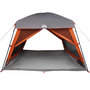 Voir la diapositive 5 : VIDAXL Tente de cabine familiale 6 personnes gris orange impermeable