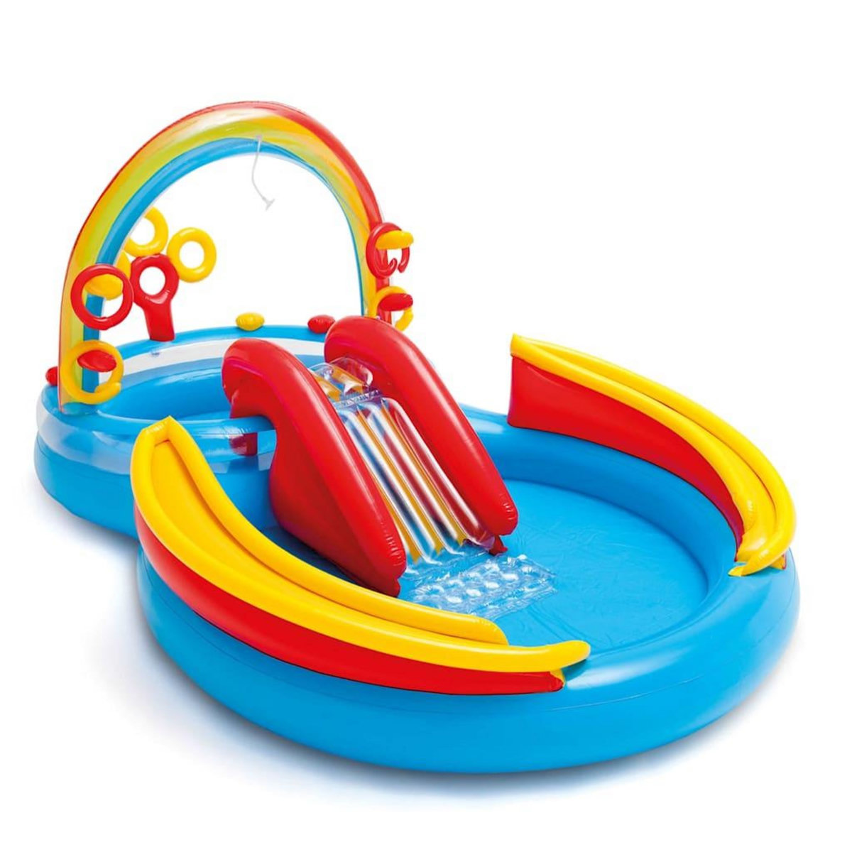 INTEX Intex Piscine gonflable Rainbow Ring Play Center 297x193x135cm 57453NP
